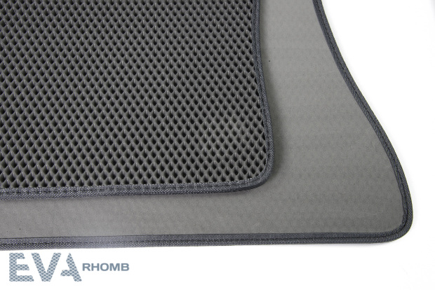 Коврики ЭВА "EVA ромб" для Peugeot Partner Tepee (минивэн) 2012 - 2015, серые, 3шт.