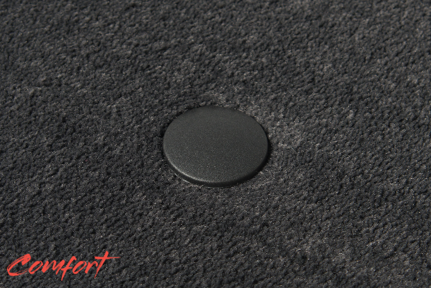 Коврики текстильные "Комфорт" для Renault Kangoo (минивэн) 2013 - 2016, темно-серые, 3шт.
