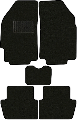 Коврики "Классик" в салон Chevrolet Spark III (хэтчбек 5 дв / M300) 2010 - 2015, черные 5шт.