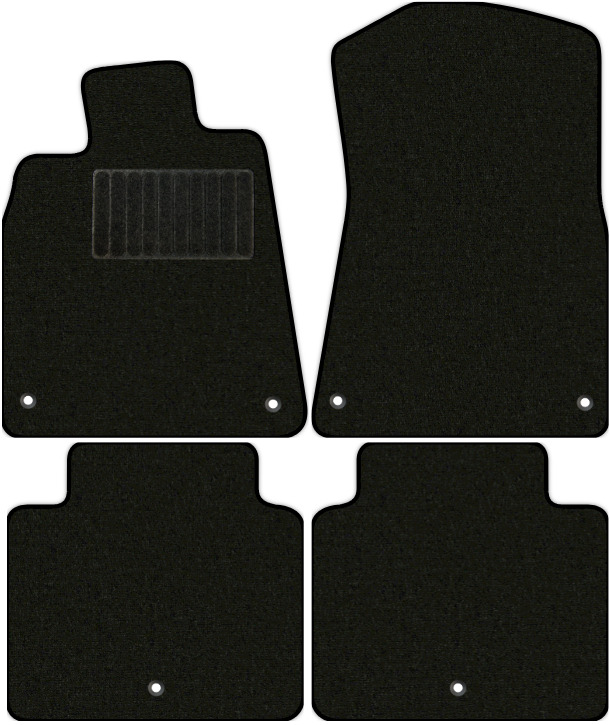 Коврики текстильные "Стандарт" для Lexus GS430 (седан / S190) 2000 - 2004, черные, 4шт.