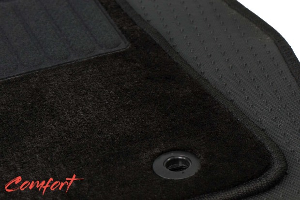 Коврики текстильные "Комфорт" для Audi S4 (универсал / B6) 2003 - 2005, черные, 4шт.