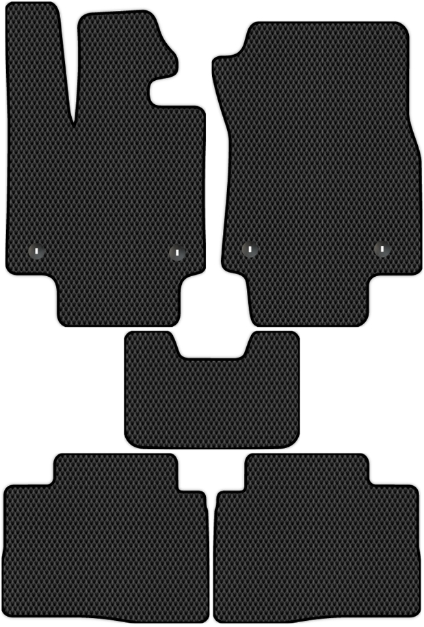 Коврики ЭВА "EVA ромб" для Lexus NX 250 II (suv / SUV) 2021 - Н.В., черные, 5шт.