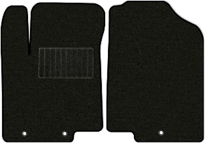 Коврики текстильные "Стандарт" для Hyundai Solaris I (седан / RB) 2014 - 2017, черные, 2шт.