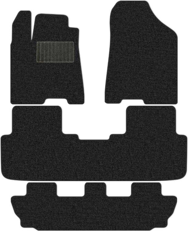 Коврики текстильные "Комфорт" для Changan CS95 I (suv / SUV) 2018 - 2023, темно-серые, 4шт.