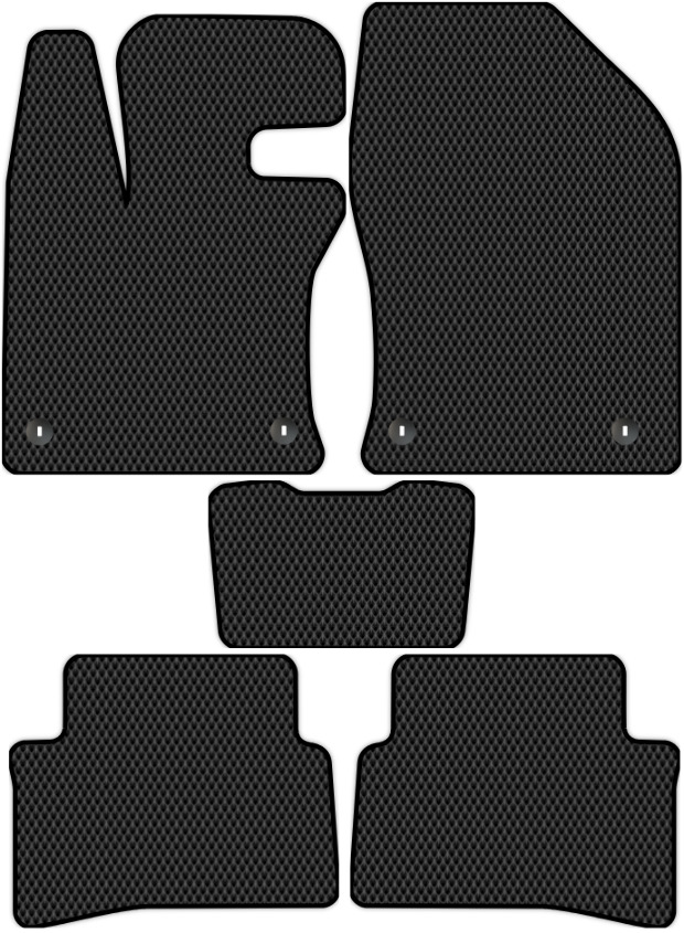 Коврики ЭВА "EVA сота" для Lexus UX200 (suv / MZAA10) 2018 - Н.В., черные, 5шт.