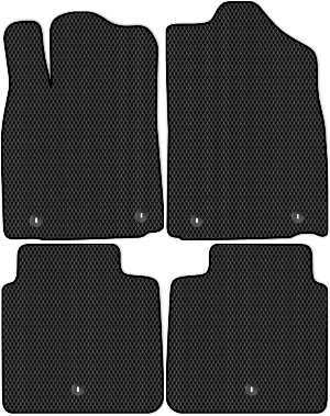 Коврики ЭВА "Ромб" для Lexus ES250 VI (седан / XV60) 2015 - 2018, черные, 4шт.
