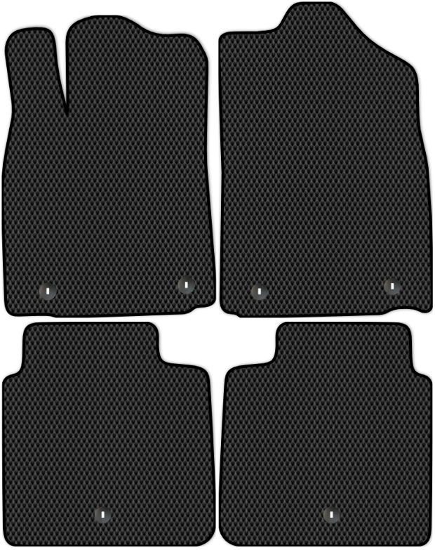 Коврики ЭВА "EVA ромб" для Lexus ES250 (седан / XV60) 2012 - 2015, черные, 4шт.