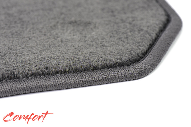 Коврики текстильные "Комфорт" для Renault Kangoo (минивэн) 2013 - 2016, темно-серые, 3шт.