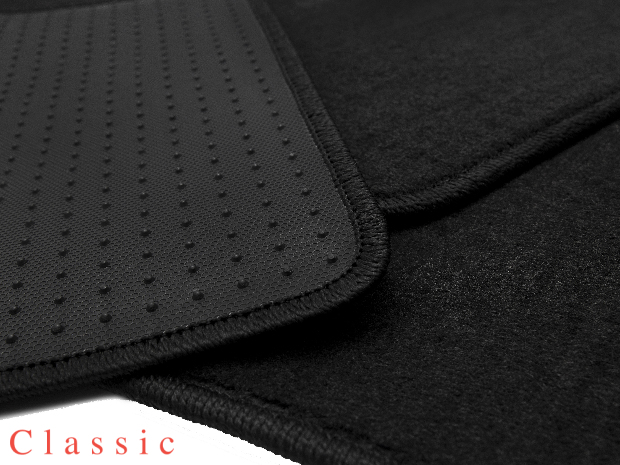 Коврики текстильные "Классик" для Mercedes-Benz GLC (suv, гибрид / X253) 2015 - 2019, черные, 5шт.
